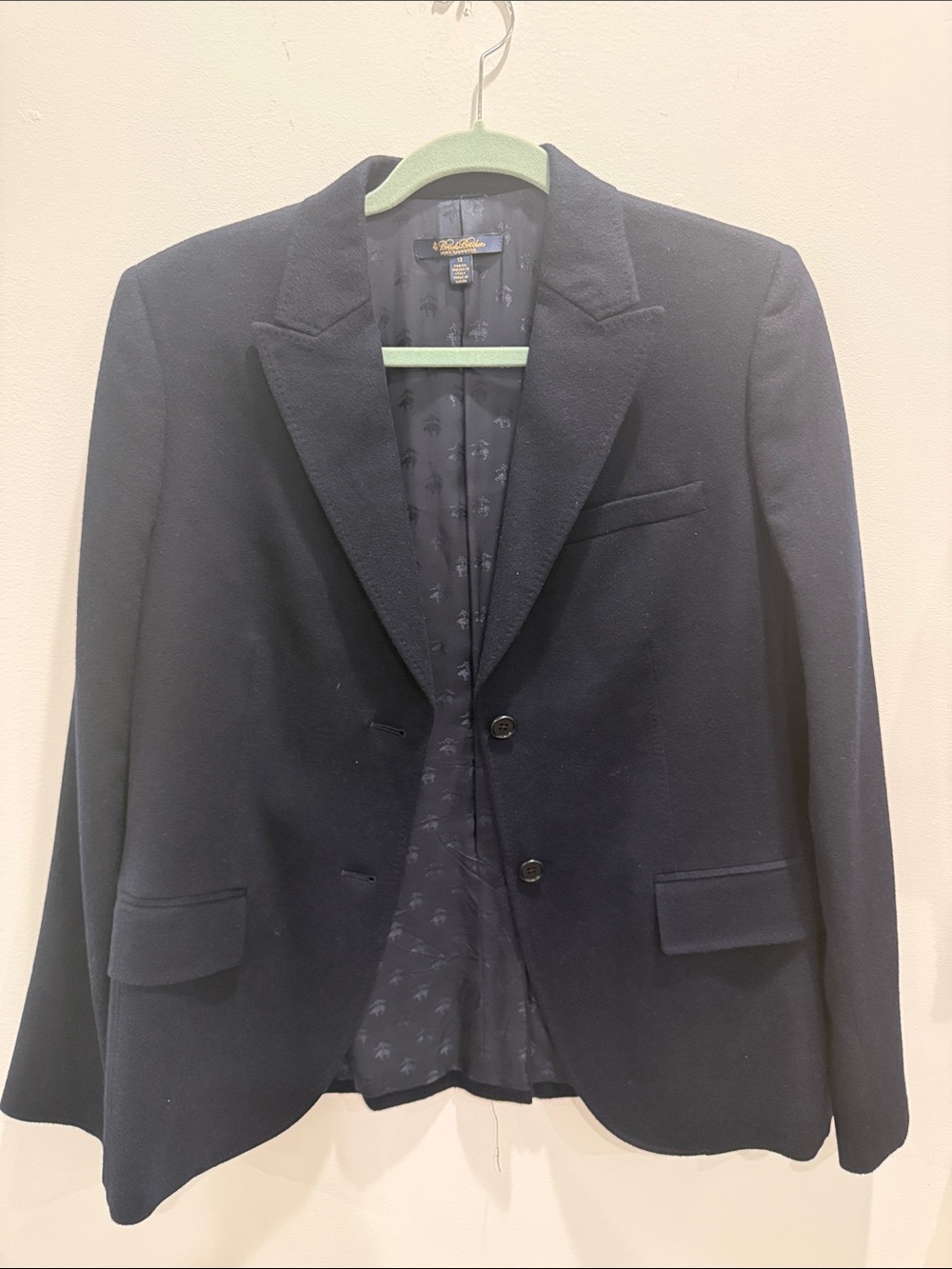 Brooks Brothers Navy Women's Blazer - Two-Button Tailored
